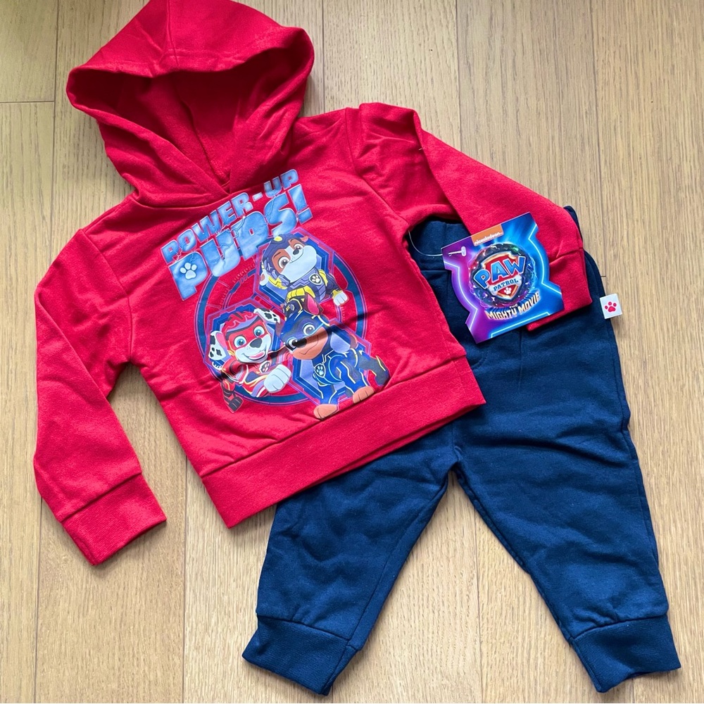 Boys Paw Patrol Hoodie Tracksuit Jogger Pants NWT - 12M